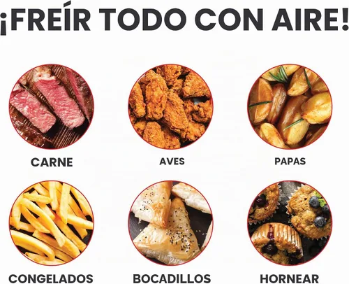 Vista 8 de DASH Horno freidora de aire compacto con control de temperatura, cesta de freír antiadherente, guía de recetas + función de apagado automático, 2