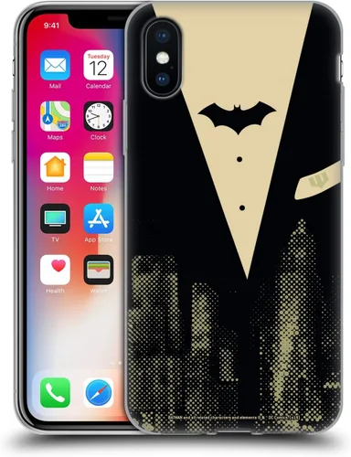 Vista 123 de Head Case Designs Officially Licensed Batman DC Comics Alter Ego Bats Duality Gel Case [Military Grade Protection] Compatible with Apple iPhone 7