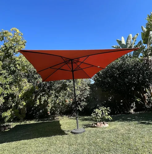 Vista 7 de BELLRINO Toldo rectangular de repuesto para paraguas de 10 x 6.5 pies con 6 varillas (solo toldo)