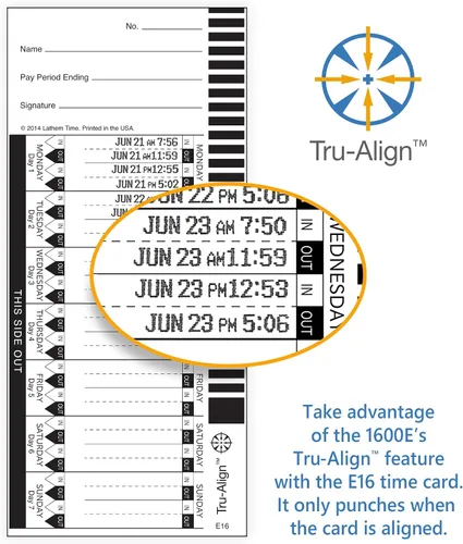 Vista 6 de Lathem, reloj con tecnología Tru-Align