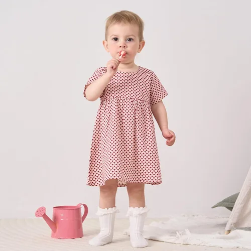 Vista 34 de pureborn Vestido de bebé niña 0-24 meses