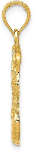 Vista 2 de Colgante de baloncesto y red de oro amarillo macizo de 14 k para hombre 1024in x 0630in