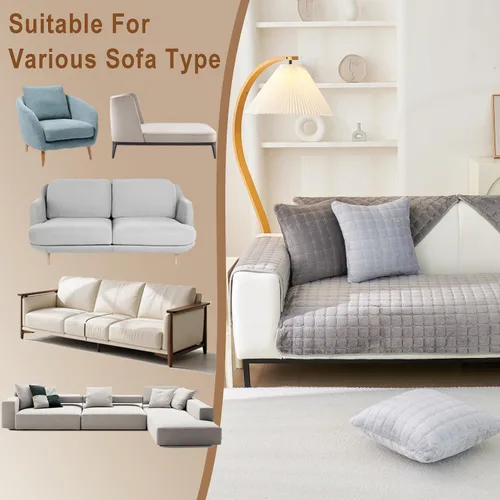 Vista 6 de Fundas para reposabrazos de sofá, fundas de terciopelo mullido para sofá, fundas antideslizantes para sillón, fundas para reposabrazos