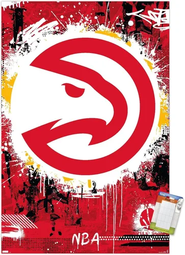 Vista 10 de Trends International NBA Atlanta Hawks - Póster de pared con logotipo Maximalist 23