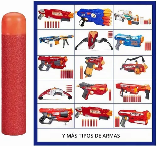 Vista 2 de Mega Dart Refill Pack 9.5cm Compatible with Nerf Mega Guns