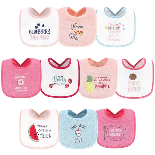 Vista 14 de Baberos Hudson Baby unisex de tela de toalla de algodón con relleno de fibra, Tamaño único Niño Gris Bosque