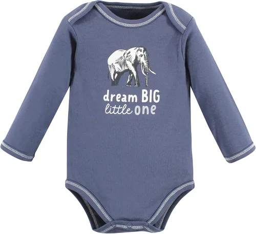 Vista 6 de Touched by Nature baby-girls Organic Cotton Long-sleeve Bodysuits