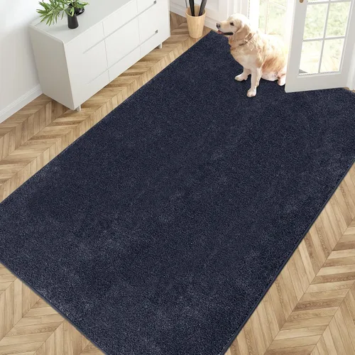Vista 28 de PURRUGS Tapete para puerta con atrapamiento de suciedad, 20 x 31.5 pulgadas, antideslizante, lavable a máquina, tapete para puerta de perro, tapete