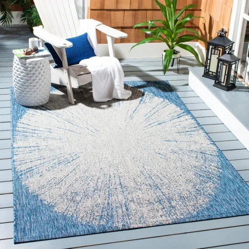 Vista 30 de Safavieh Courtyard Collection CY8893 - Alfombra decorativa para interiores y exteriores, no desprende pelusa, fácil de limpiar, 2 x 3 pies 7 beige
