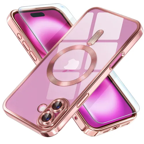 Vista 56 de Misea Funda magnética para iPhone 14 compatible con MagSafe [nunca amarillenta] [protección contra caídas de grado militar] protector completo