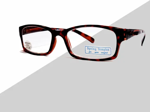 Vista 8 de Reading Glasses with Built in Pocket Clip, Scratch Resistant Aspheric Lenses, Spring Temples for Men and Women
