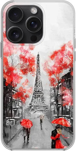 Vista 2 de Blingy's Funda para iPhone 15 Pro Max, bonita Torre Eiffel, bonita funda protectora de TPU suave de 6.7 pulgadas (Pretty Paris)