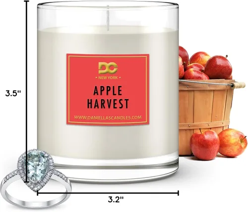 Vista 10 de Daniella's Candles Apple Harvest Jewelry - Vela perfumada con anillo tamaño 6