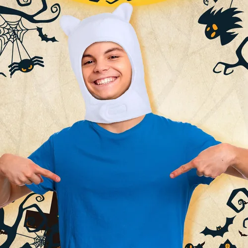 Vista 4 de Jiuguva 2 sombreros de Halloween para adultos, sombreros de animales acogedores, accesorios de disfraz de fiesta de cosplay, sombreros de animales