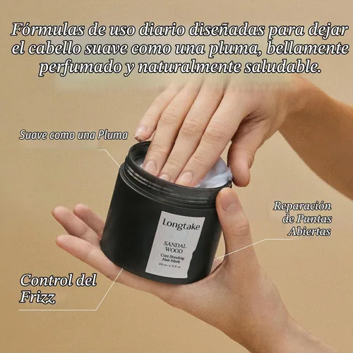 Vista 2 de LONGTAKE Mascarilla capilar Core Bonding - Control de enlaces y relleno interno de proteínas con péptidos, control del encrespamiento, cuidado