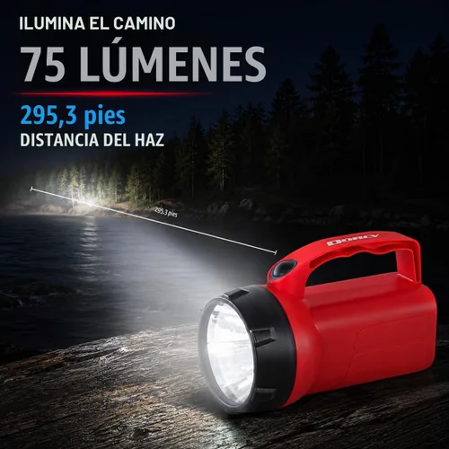 Vista 7 de Dorcy Linterna LED Flotante Impermeable de 35 Lúmenes con Luz de Emergencia, Colores Surtidos (41-2081)