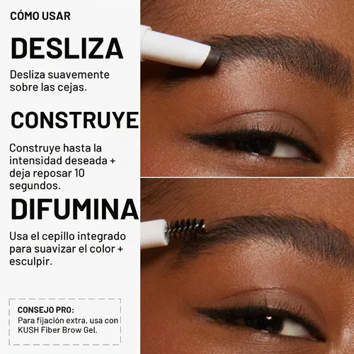 Vista 6 de Milk Makeup Brow Shadow Stick – Fórmula construible, de crema a polvo, suave y flexible, hasta 12 horas de uso, vegano, libre de crueldad Diesel