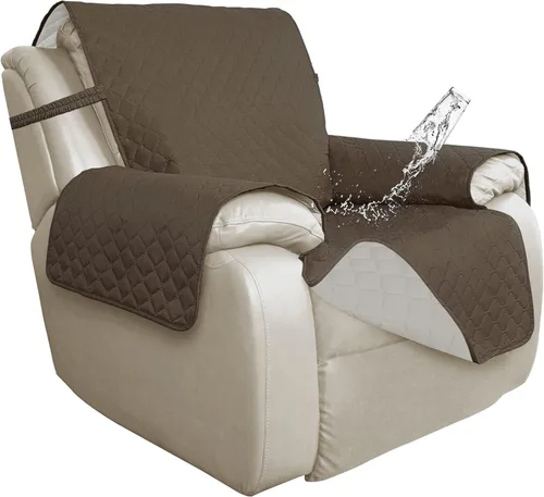 Vista 77 de ISSUNTEX Fundas de sofá de dos plazas con doble protección 100% impermeables para sala de estar, fundas para sofá de 2 cojines, protector de muebles