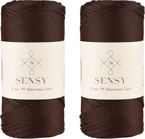 Vista 78 de Sensy Premium 2mm 229.5 metros de cuerda de poliéster 100% cordón de polipropileno Cordón de macramé 2mm Cordón para bolso de crochet Hilo