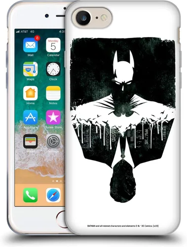 Vista 103 de Head Case Designs Officially Licensed Batman DC Comics Alter Ego Bats Duality Gel Case [Military Grade Protection] Compatible with Apple iPhone 7