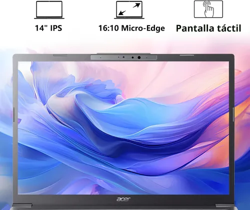 Vista 4 de Acer Aspire Laptop 2026, pantalla táctil, Intel Ultra 7 258V, 32 GB de RAM+