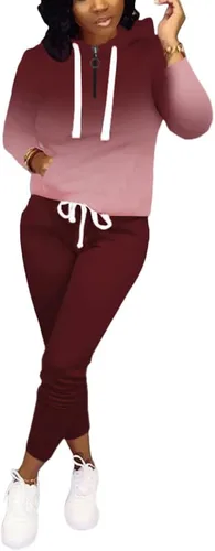 Vista 3 de Nimsruc Trajes de dos piezas para mujer, trajes de jogging casuales