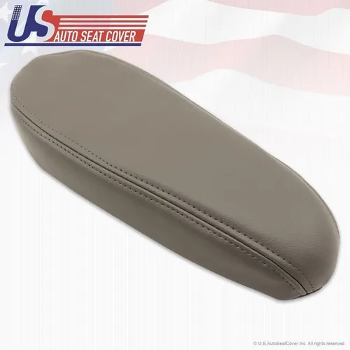 Vista 2 de 2002 a 2007 compatible con Ford F250 F350 Lariat cubierta de apoyabrazos Flint cuero gris