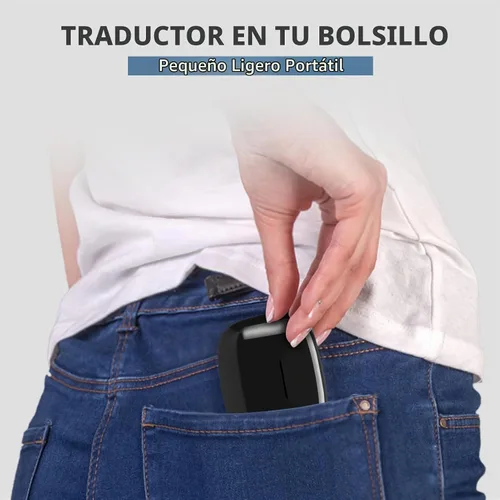 Vista 6 de Diydeg Y113 Auriculares Traductores de Idiomas, Compatible con 144 Idiomas en Línea y Sin Conexión, Dispositivo Traductor de Voz Instantáneo con APP