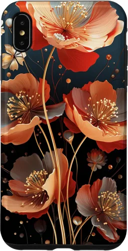 Vista 11 de Red Poppies Flowers In A Field Case for iPhone 16