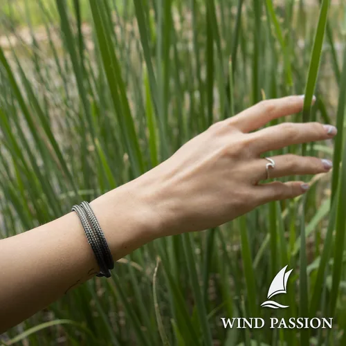 Vista 7 de Wind Passion Pulsera para hombre con cuerda mono con estilo náutico trenzado
