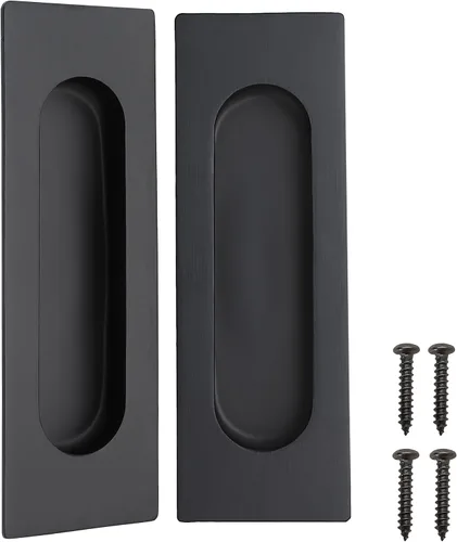 Vista 10 de CozyTower Tiradores empotrados de 4.72 pulgadas para puerta de armario, armario de cocina, manija de puerta corrediza pequeña, herrajes Acero