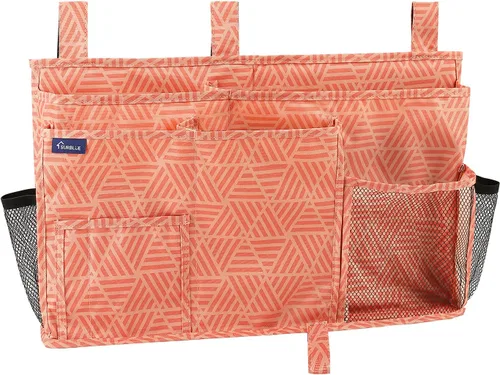 Vista 15 de Surblue Organizador de cama colgante para mesita de noche, bolsa de almacenamiento con bolsillo para literas y camas de hospital, habitaciones