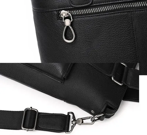 Vista 4 de Ztimi Men's Standing Handbag Men's Briefcase Handbag Men's Shoulder Bag Large Travel Messenger Bag