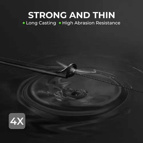 Vista 3 de KastKing Superpower ColorShield - Sedal de pesca trenzado, color resistente, 100% fibra UHMWPE teñida en solución, superlínea suave y fuerte