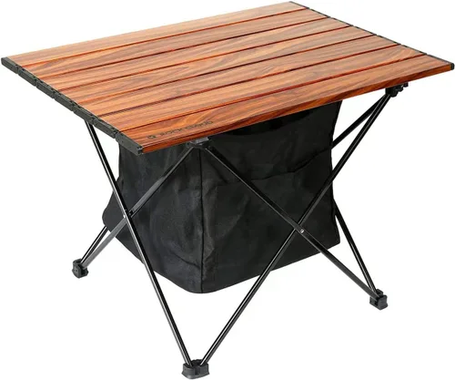 Vista 10 de ROCK CLOUD Mesa de campamento portátil de aluminio ultraligera, mesa de playa plegable para camping, senderismo, mochileros, picnic al aire libre