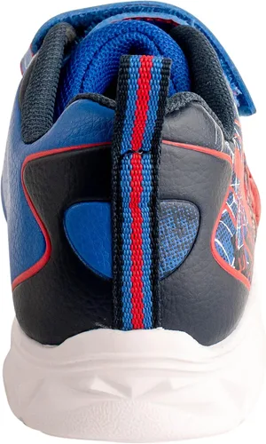Vista 4 de Marvel Spider-Man - Tenis con luz para niños pequeños, color azul rey