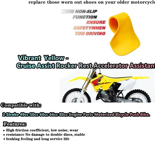 Vista 5 de Conjunto de acelerador e interruptor de apagado, componentes del kit de motor Qauick de 69 cc y 80 cc para bicicletas