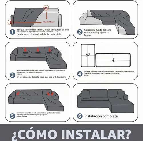 Vista 7 de XINEAGE Fundas para Sofá Seccional de Alta Elasticidad, 2 Piezas, Forma de L, Funda de Sofá con 2 Fundas de Almohada, Fundas Deslizantes para Sofá