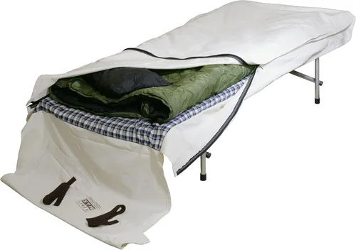 Vista 4 de TrailMax Rollo de cama de lona estilo caballería; funda de saco de dormir con forro de alta calidad; lona duradera de 12 onzas; cómodo forro