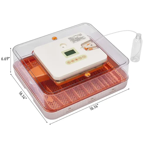 Vista 3 de Incubadora 56H de 56 huevos 110 V 85 W, girador totalmente automático con vela LED, control automático de humedad de temperatura Fahrenheit