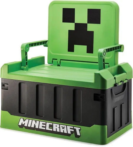 Vista 7 de Numskull Fortnite - Caja de almacenamiento de juguetes 2 en 1 y silla plegable, organizador de accesorios para juegos con tapa y asas