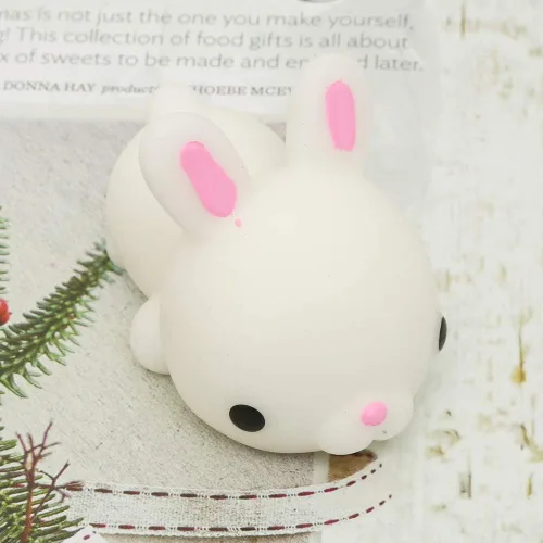 Vista 4 de KINGYAO Juguete Squishy 5 Piezas Tamaño Mediano 3 pulgadas Recuerdos de Fiesta para Niños Kawaii Animal Antiestrés Ansiedad Regalos de Navidad