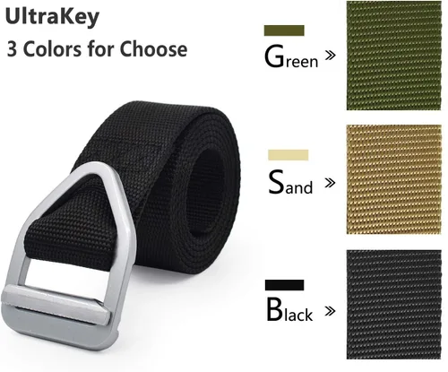 Vista 2 de UltraKey Cinturón táctico, correa de nylon de la web del estilo militar para los deportes al aire libre