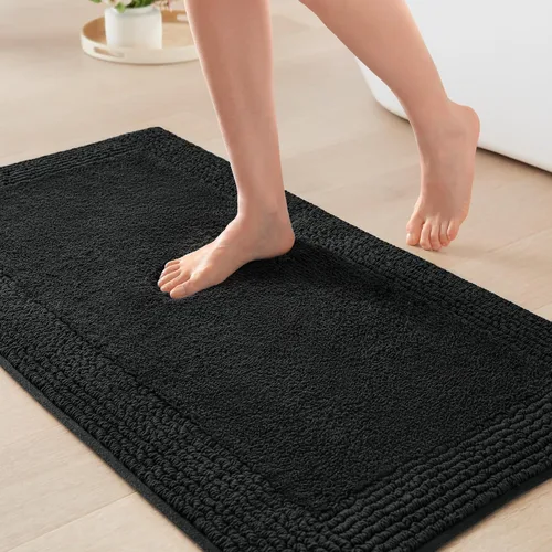 Vista 14 de Madison Park Splendor - Alfombra de baño reversible 100% algodón con mechones - 3000 GSM calidad hotelera lujosa felpa de pelo medio alfombrilla