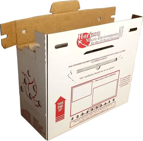 Vista 4 de Cajas de envío de pollo vivo "ventiladas" (1 paquete)