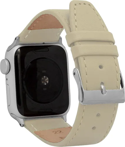 Vista 17 de Bandini Correas de cuero para mujer para Apple Watch de 1.496 pulgadas, 1.575 pulgadas, 1.614 pulgadas para mujer, correa delgada de cuero iWatch