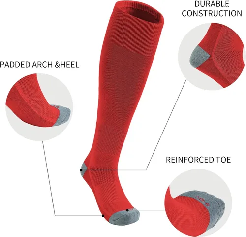 Vista 3 de QBK Conjunto combinado de calcetines y cinturón de béisbol para niños pequeños de 2 a 16 años (2 pares de calcetines y 1 cinturón)
