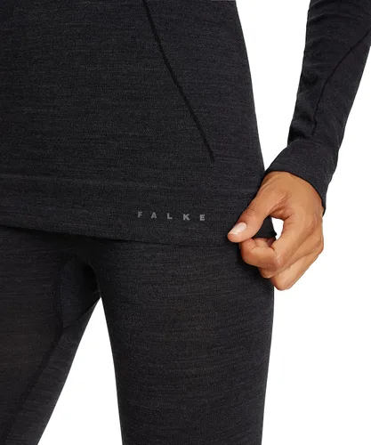 Vista 8 de FALKE - Camisa extra cálida para mujer con cremallera y cuello - negro