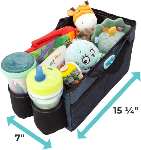 Vista 7 de Toddleroo by North States - Organizador de coche: Organizador de pañales portátil para coche - Organizador y almacenamiento de automóviles