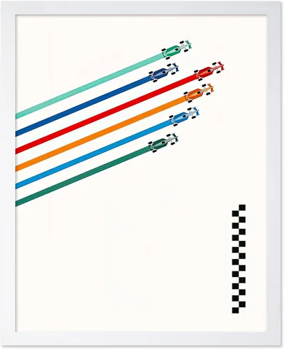 Vista 50 de Poster Master Póster de carreras de autos 2023, impresión de autos de carreras, arte de carreras de autos deportivos, regalo para hombres, mujeres